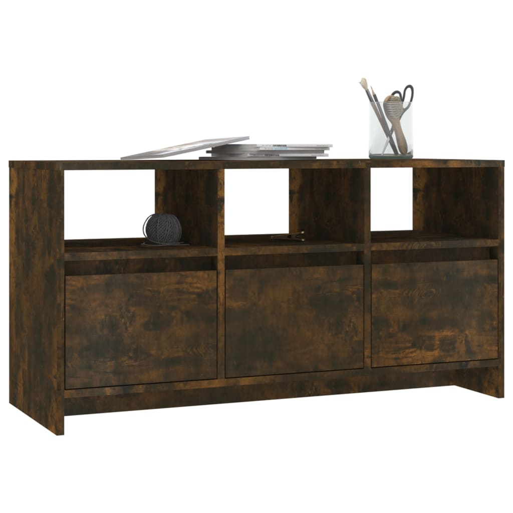 füstös tölgy színű szerelt fa TV-szekrény 102x37,5x52,5 cm