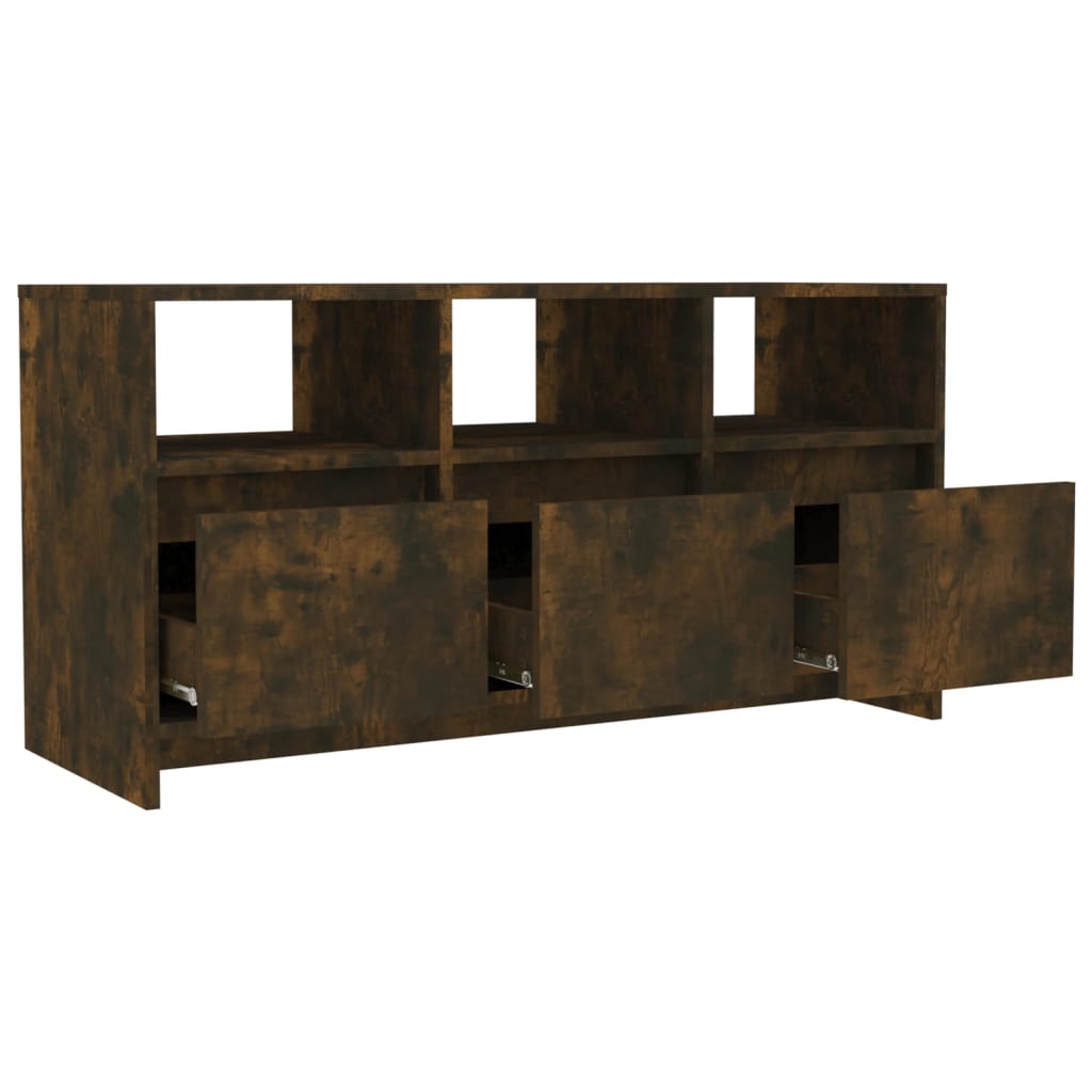 füstös tölgy színű szerelt fa TV-szekrény 102x37,5x52,5 cm