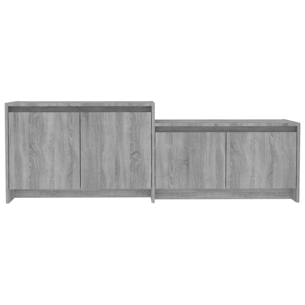 szürke sonoma szerelt fa TV-szekrény 146,5x35x50 cm