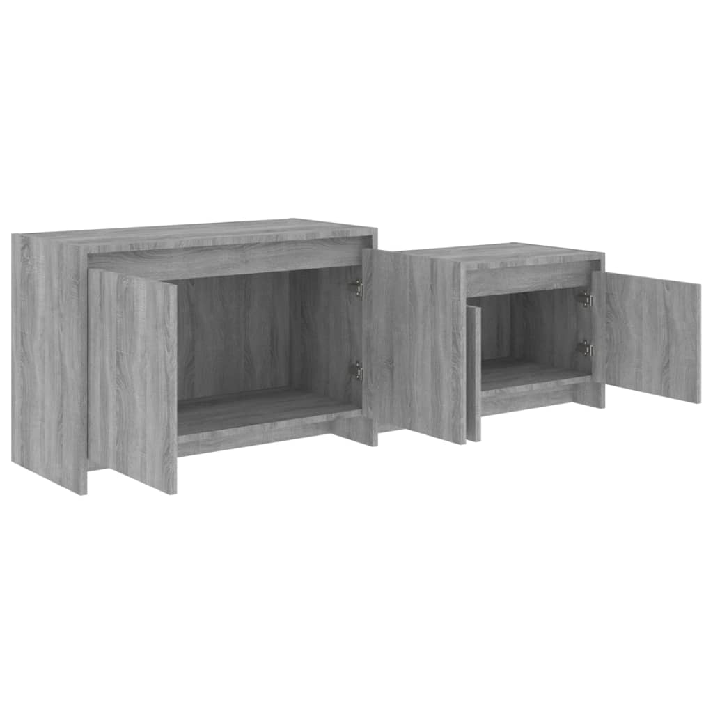 szürke sonoma szerelt fa TV-szekrény 146,5x35x50 cm