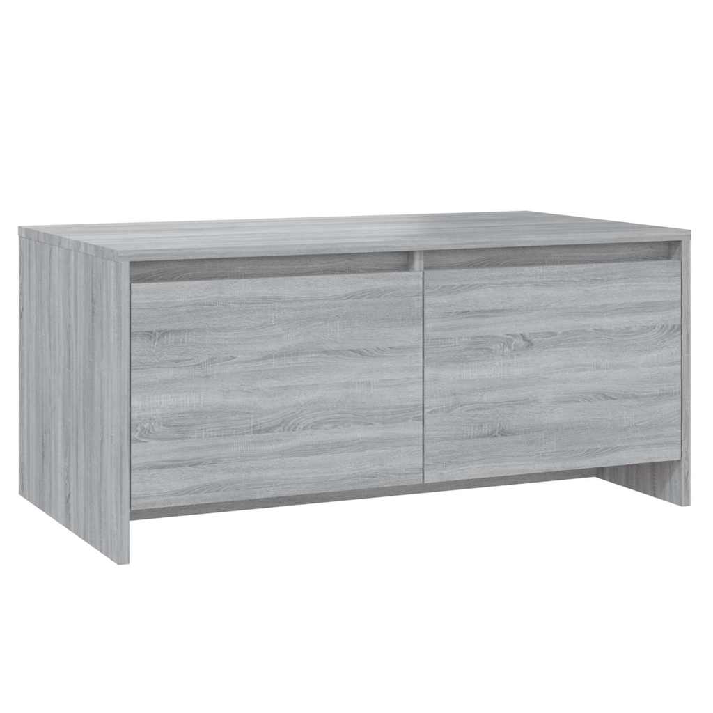 szürke sonoma szerelt fa dohányzóasztal 90x50x41,5 cm