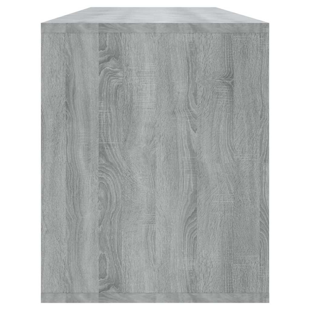 szürke sonoma színű szerelt fa TV-szekrény 130 x 35 x 50 cm