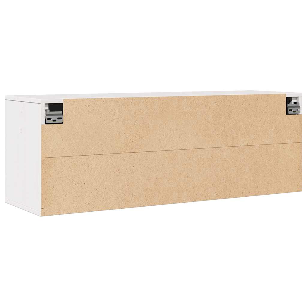 fehér tömör fenyőfa faliszekrény 100 x 30 x 35 cm