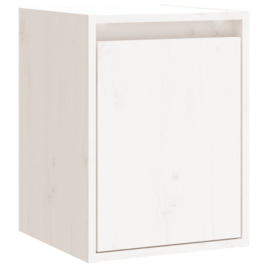 2 darab fehér tömör fenyőfa faliszekrény 100 x 30 x 35 cm