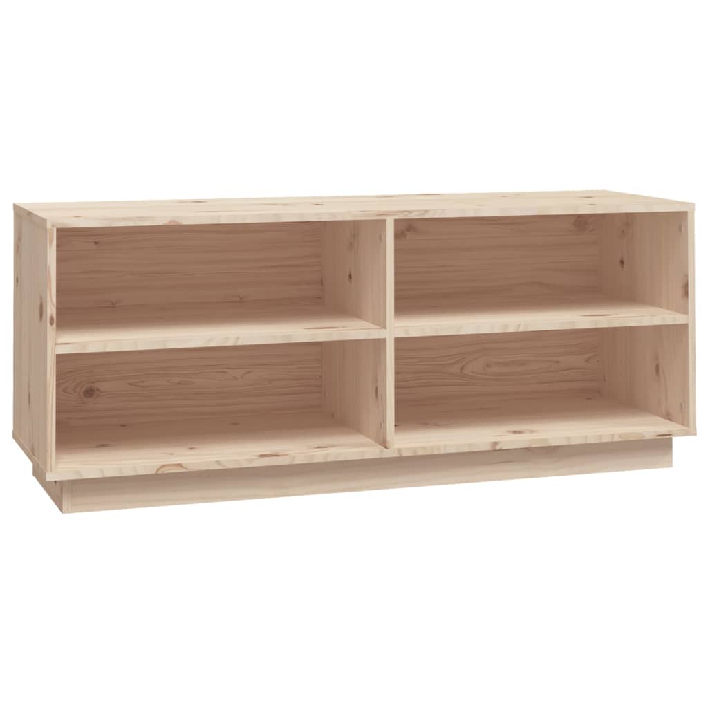 tömör fenyőfa cipőszekrény 110 x 34 x 45 cm