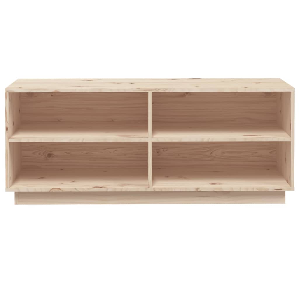 tömör fenyőfa cipőszekrény 110 x 34 x 45 cm