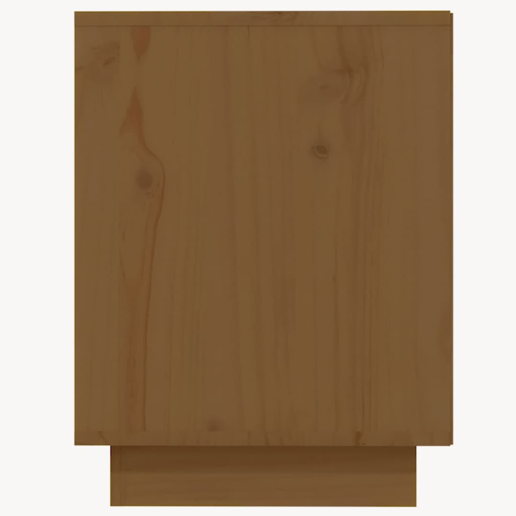 mézbarna tömör fenyőfa cipőszekrény 110 x 34 x 45 cm