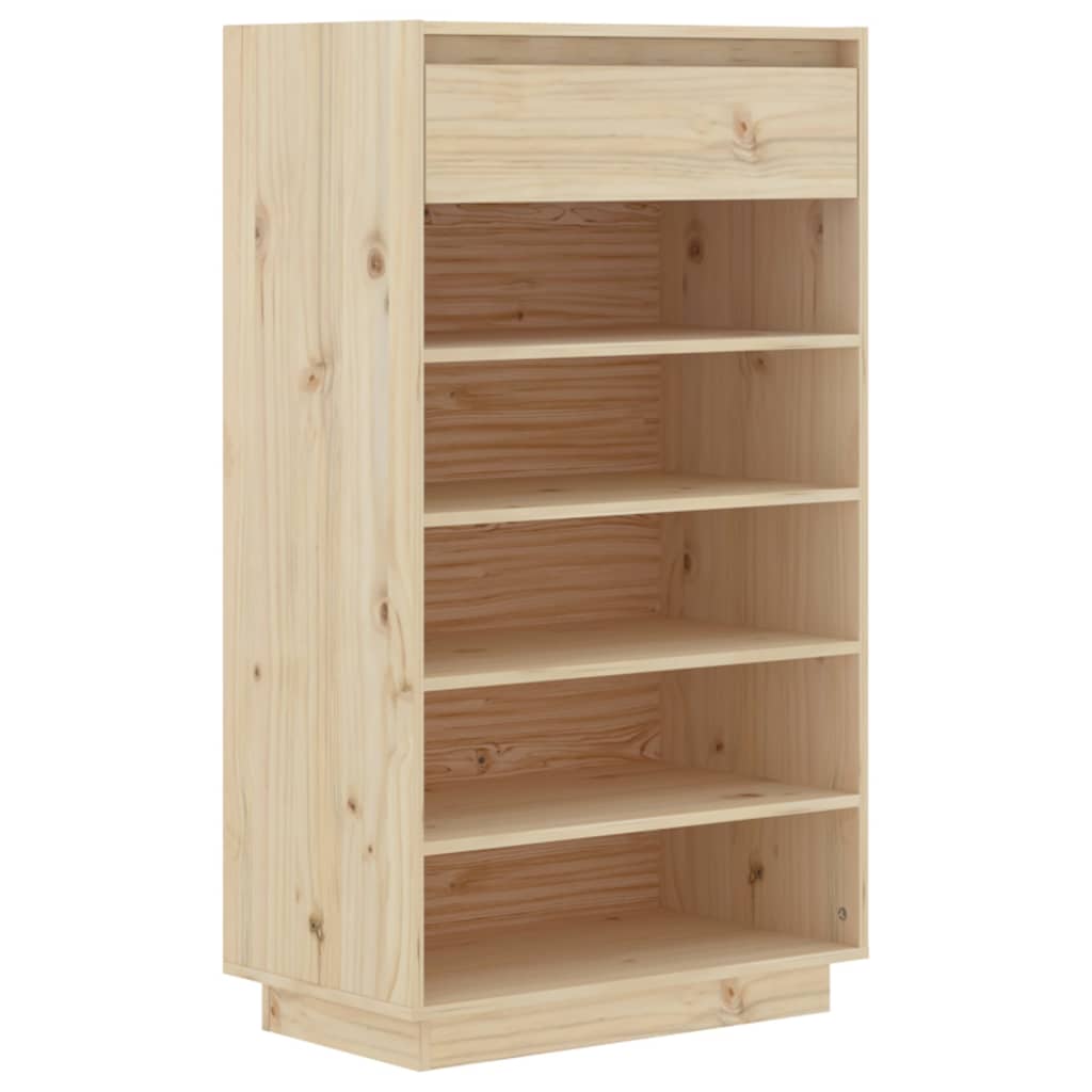 tömör fenyőfa cipősszekrény 60 x 34 x 105 cm