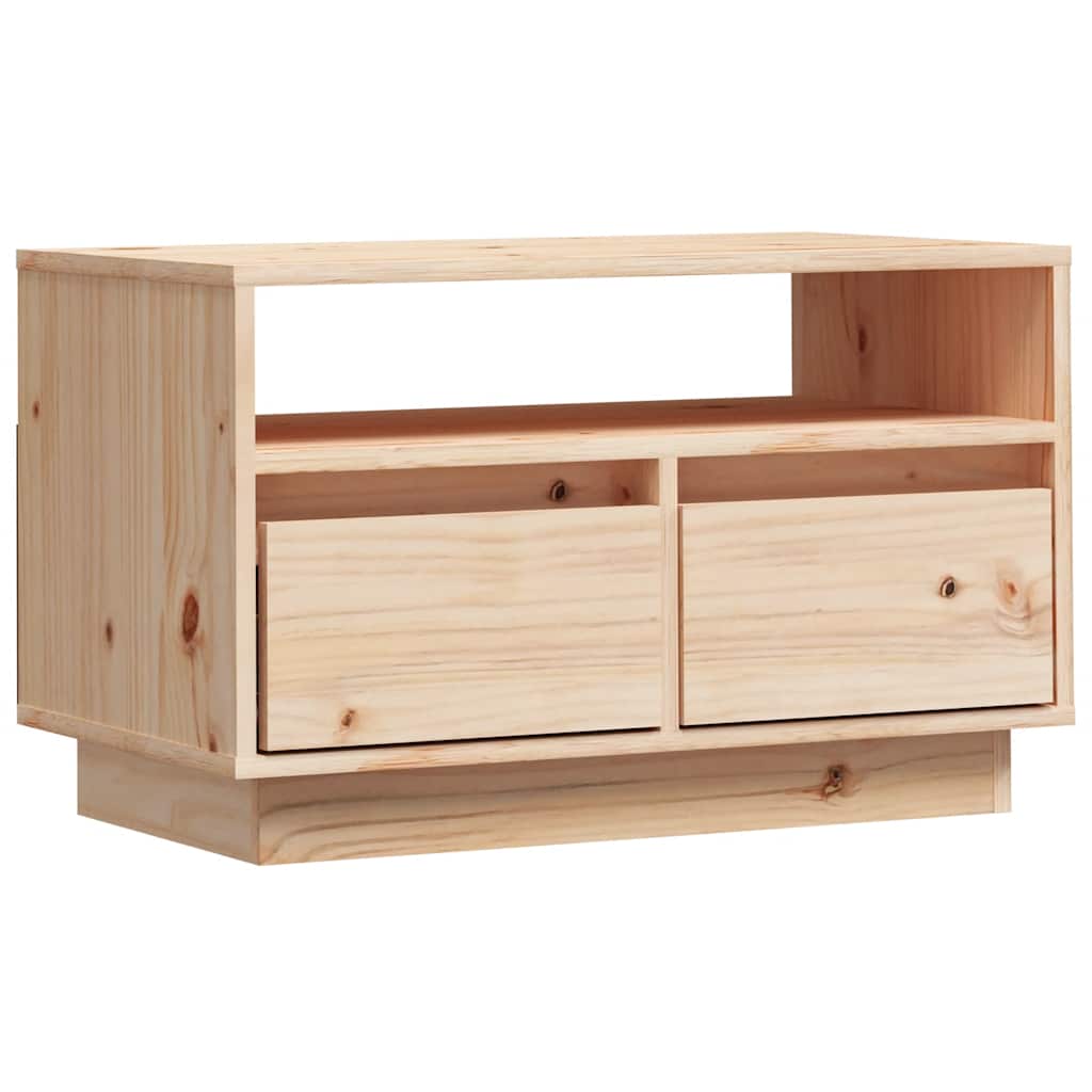 tömör fenyőfa TV-szekrény 60 x 35 x 37 cm