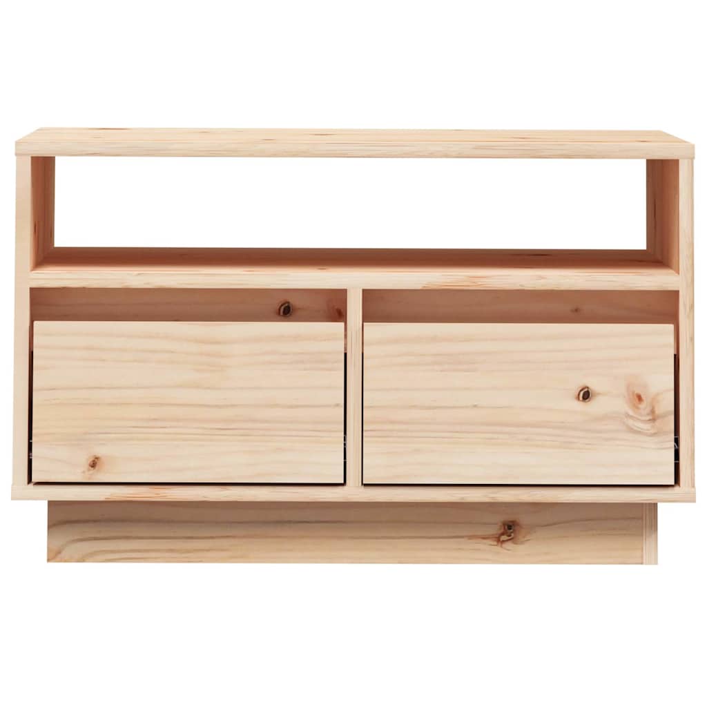 tömör fenyőfa TV-szekrény 60 x 35 x 37 cm