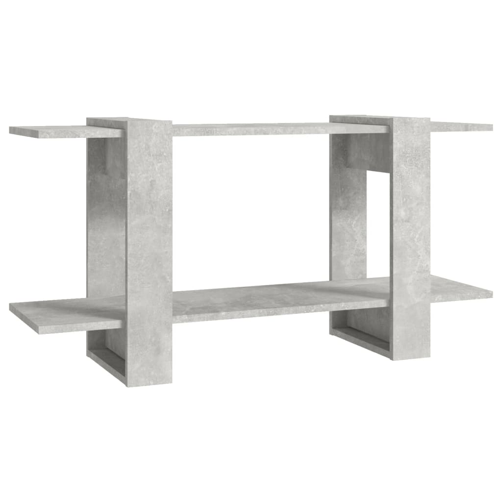 betonszürke szerelt fa könyvszekrény 100 x 30 x 51 cm