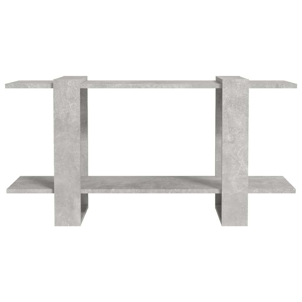 betonszürke szerelt fa könyvszekrény 100 x 30 x 51 cm