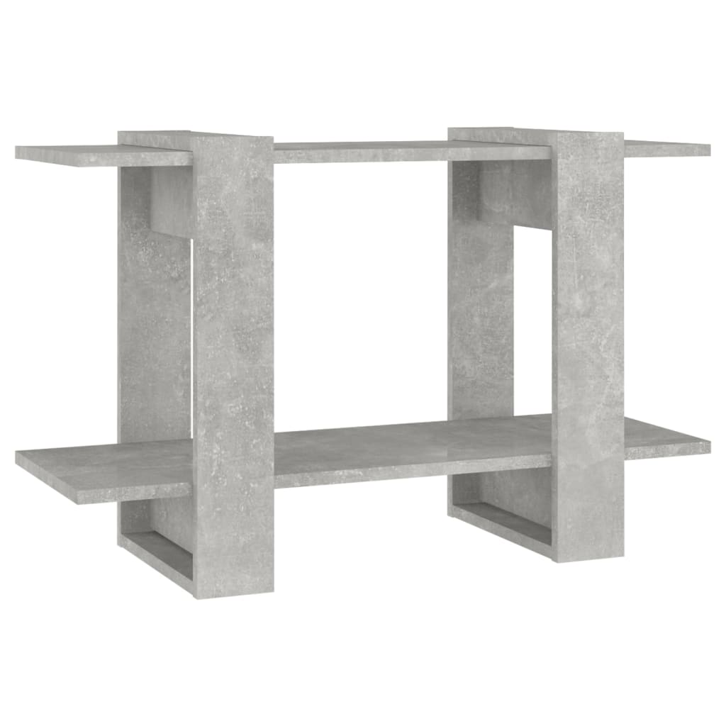 betonszürke könyvszekrény/térelválasztó 80 x 30 x 51 cm