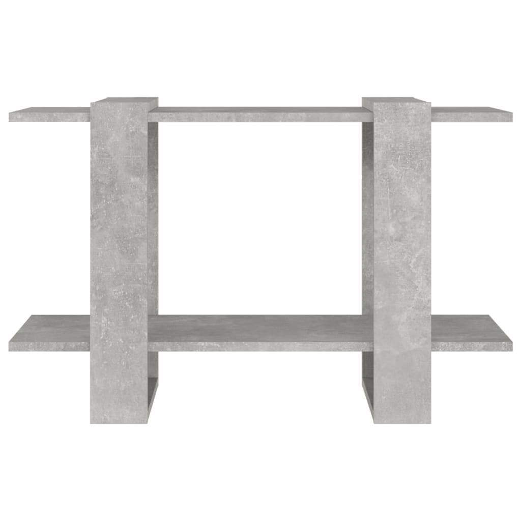 betonszürke könyvszekrény/térelválasztó 80 x 30 x 51 cm