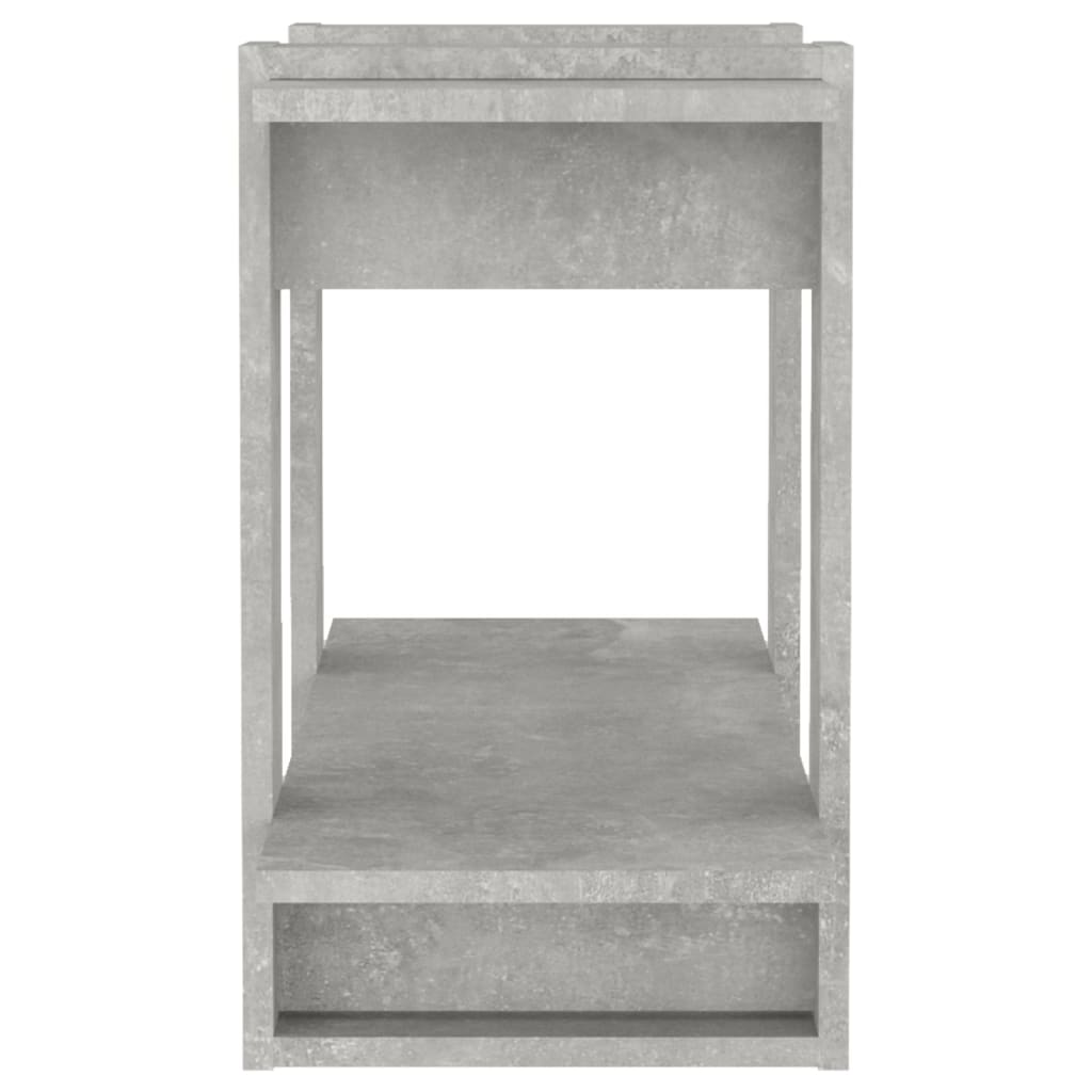 betonszürke könyvszekrény/térelválasztó 80 x 30 x 51 cm
