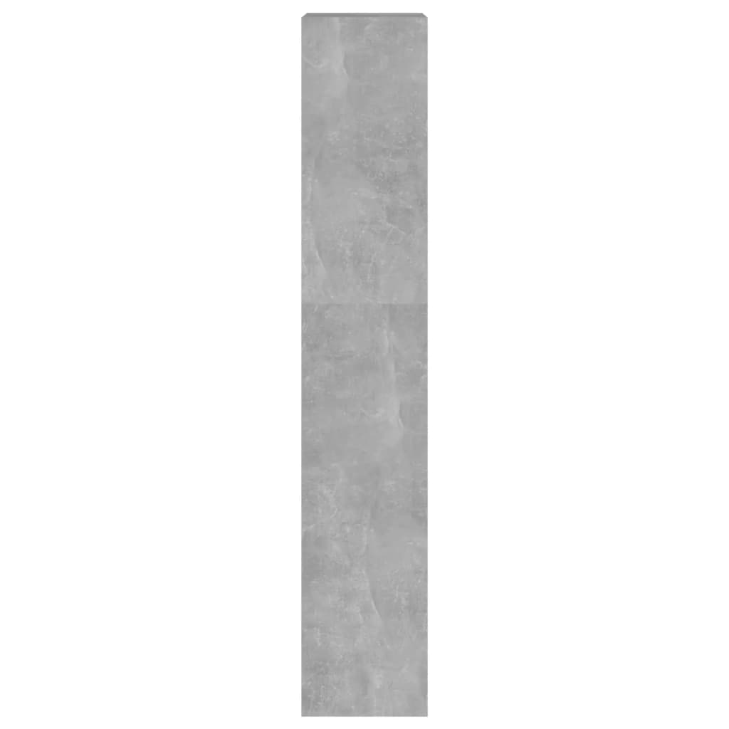 betonszürke térelválasztó könyvszekrény 40 x 30 x 166 cm
