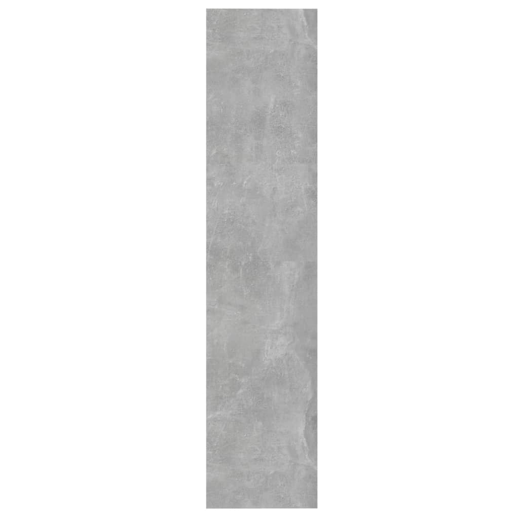 betonszürke szerelt fa könyvszekrény/térelválasztó 60x30x135 cm