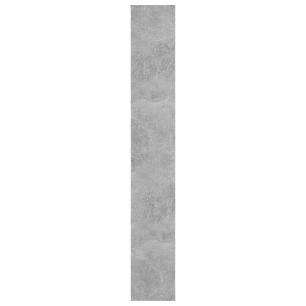 betonszürke könyvszekrény/térelválasztó 60 x 30 x 198 cm