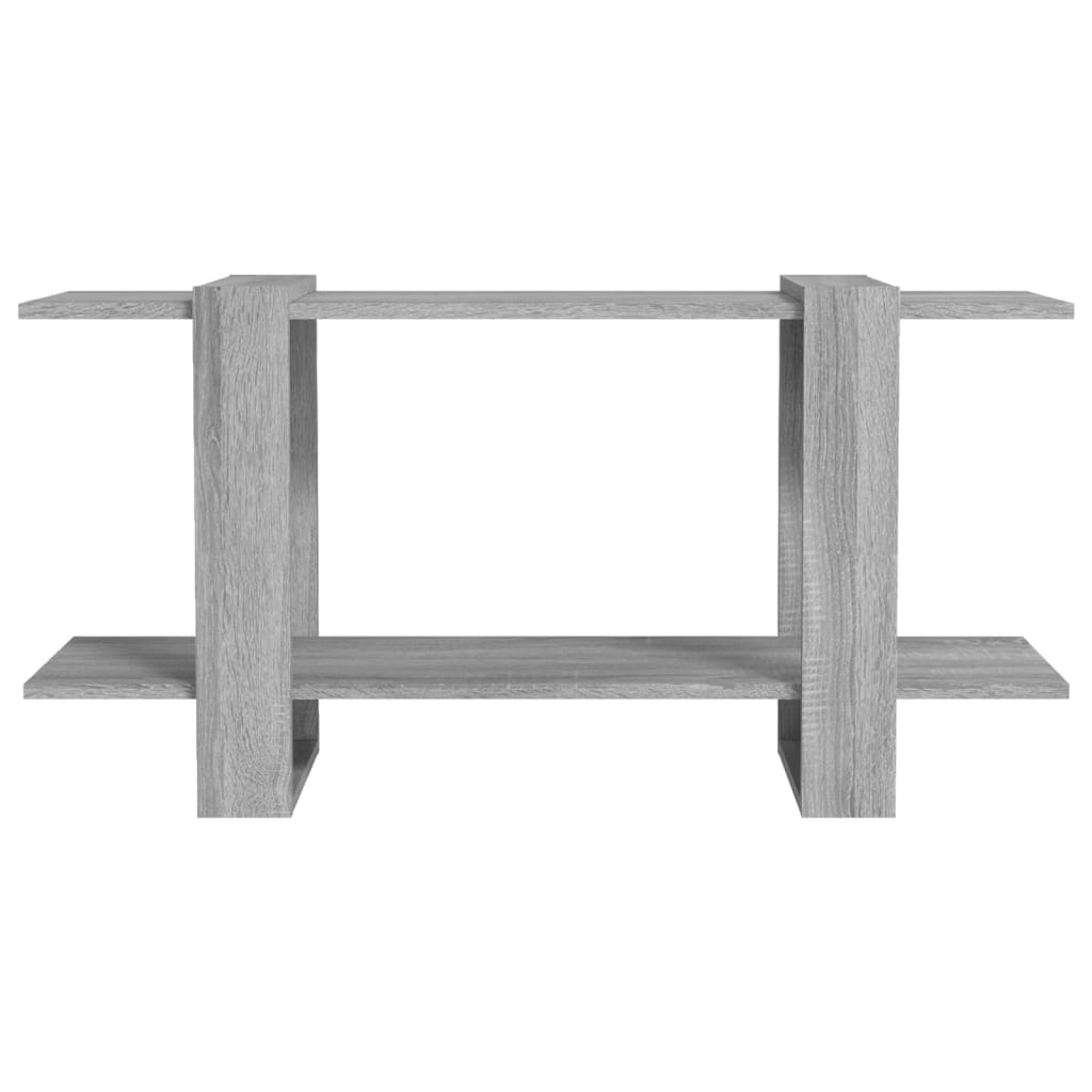 szürke sonoma-tölgyszínű szerelt fa könyvszekrény 100x 30x51 cm