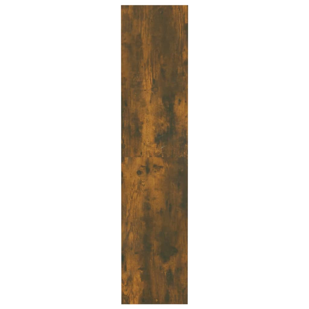 füstös tölgy színű fa könyvszekrény/térelválasztó 80x30x135 cm