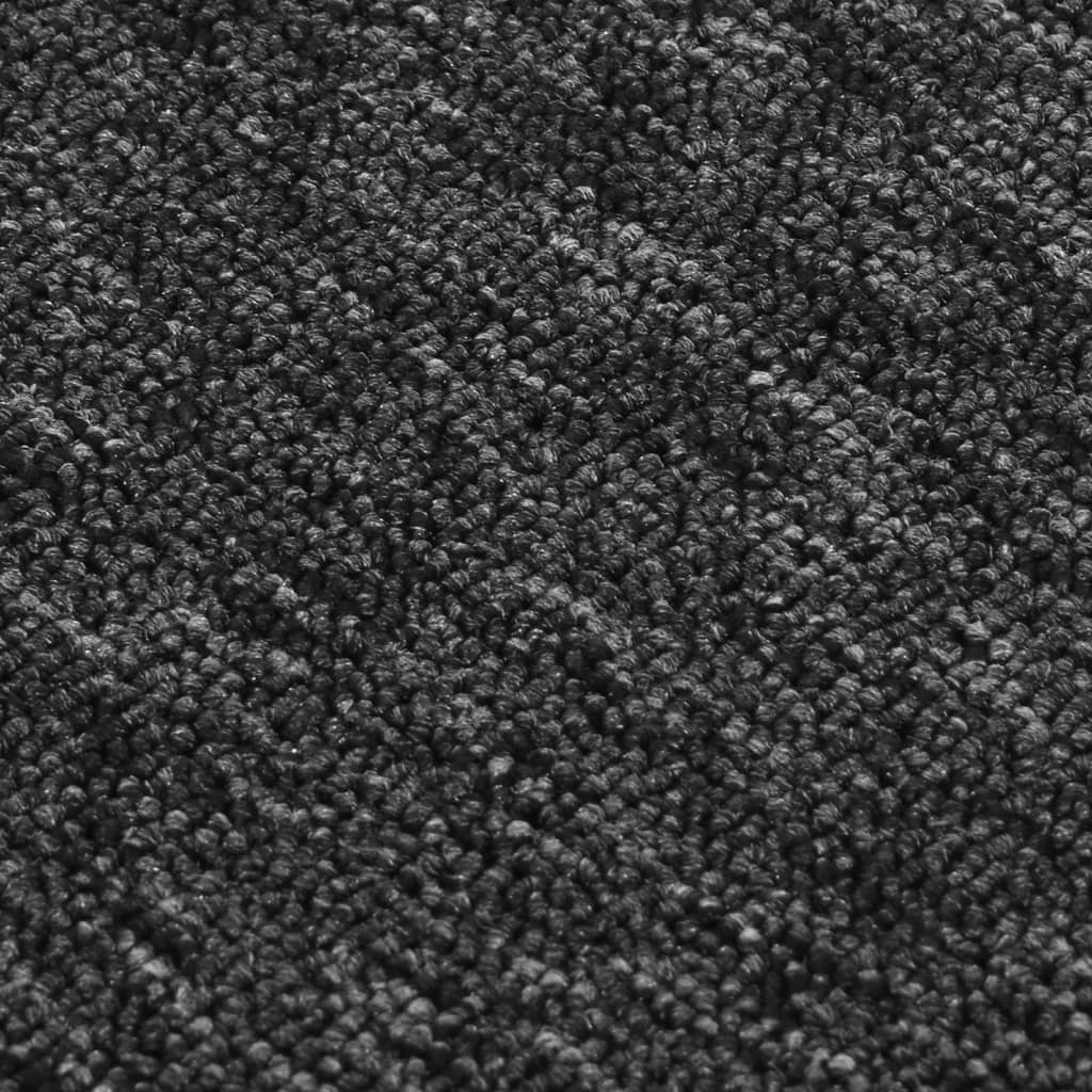 15 db antracit négyszögű csúszásmentes lépcsőszőnyeg 75 x 20 cm