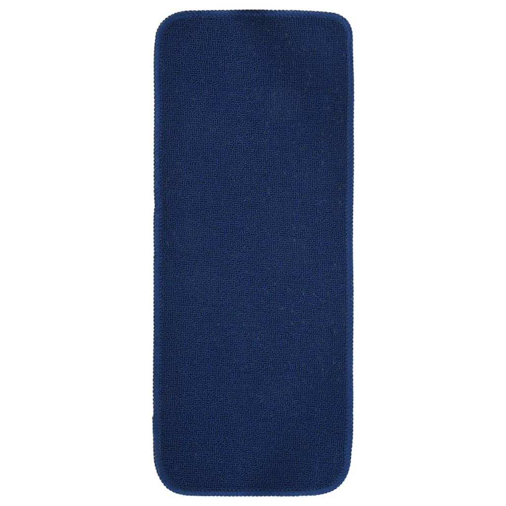 15 db sötétkék négyszögű csúszásmentes lépcsőszőnyeg 60 x 25 cm