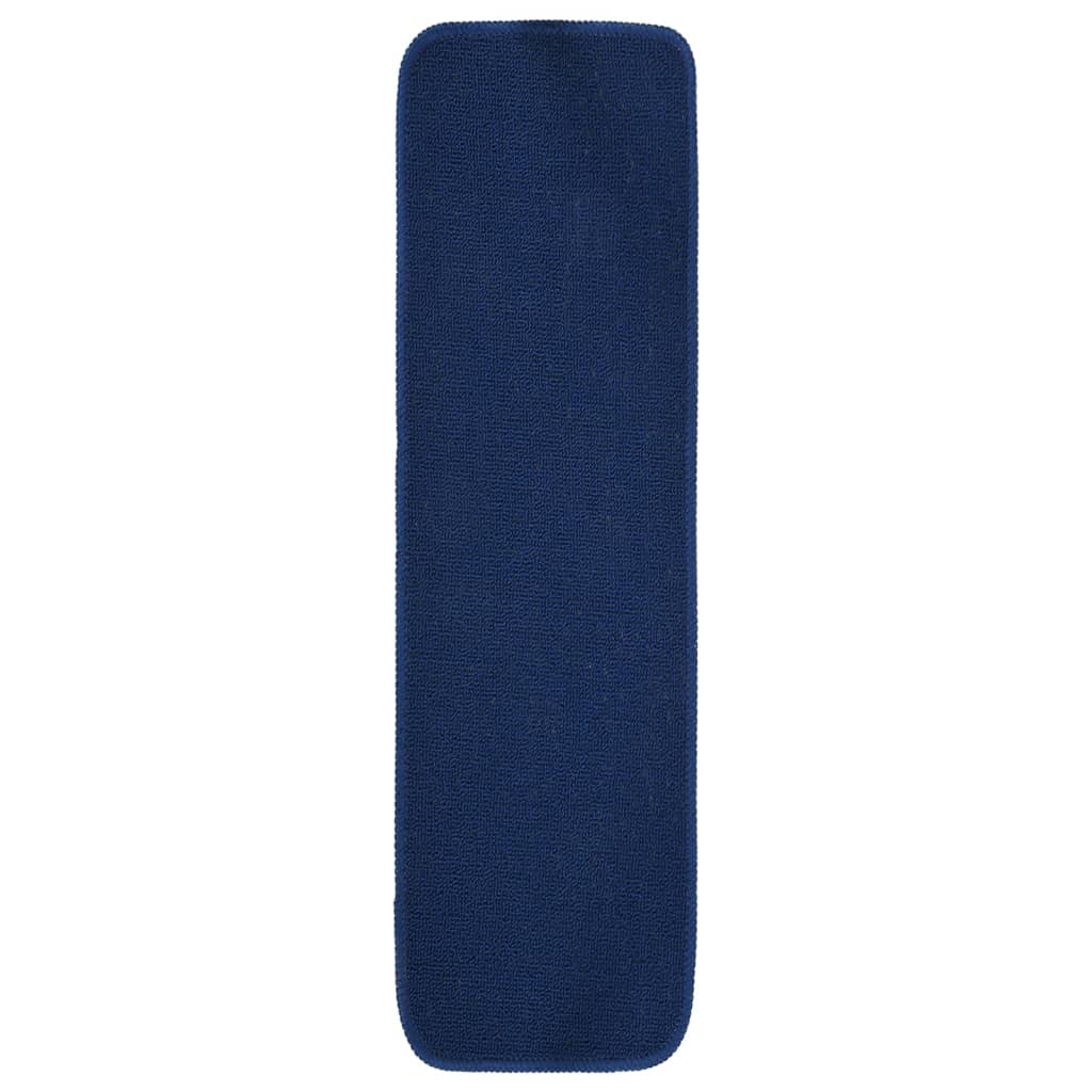 15 db sötétkék négyszögű csúszásmentes lépcsőszőnyeg 75 x 20 cm