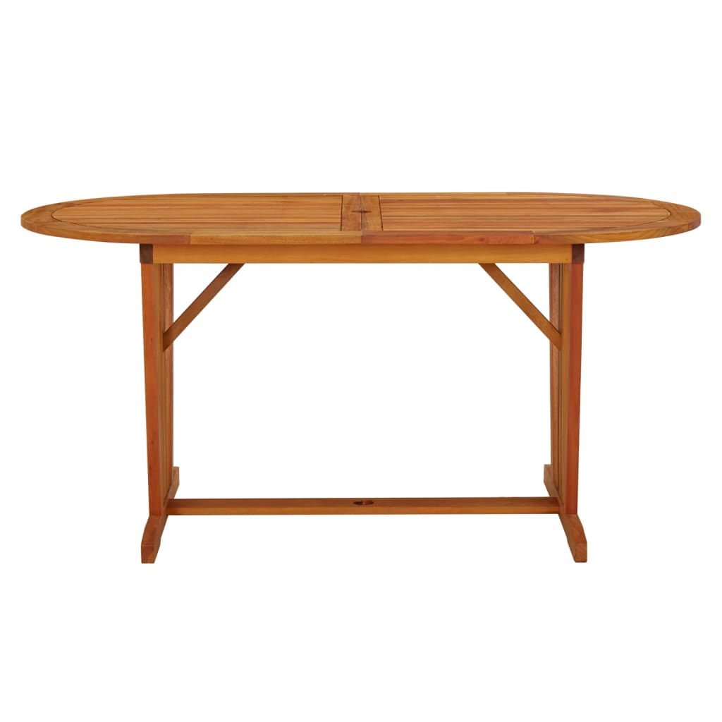 tömör eukaliptuszfa kerti asztal 160 x 85 x 75 cm