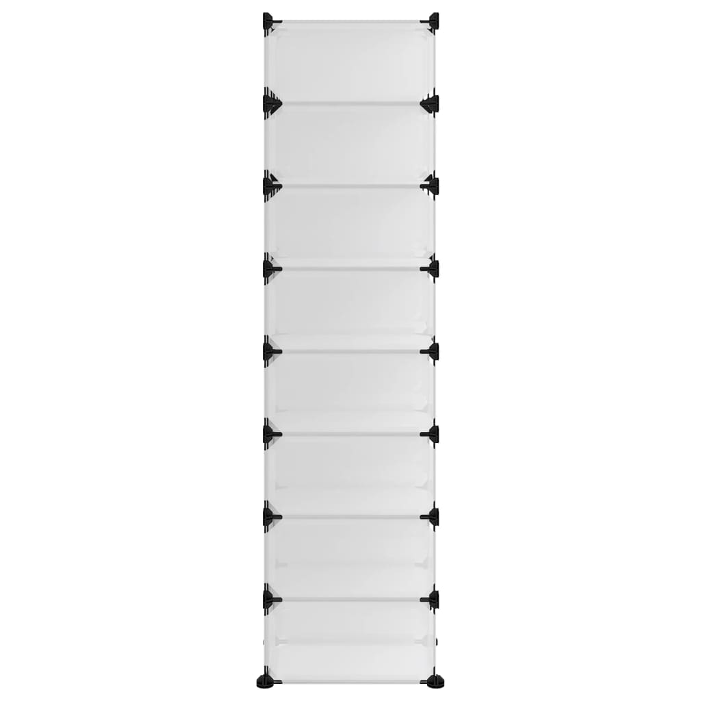 átlátszó polipropilén cipőtartó 93 x 36,5 x 140 cm