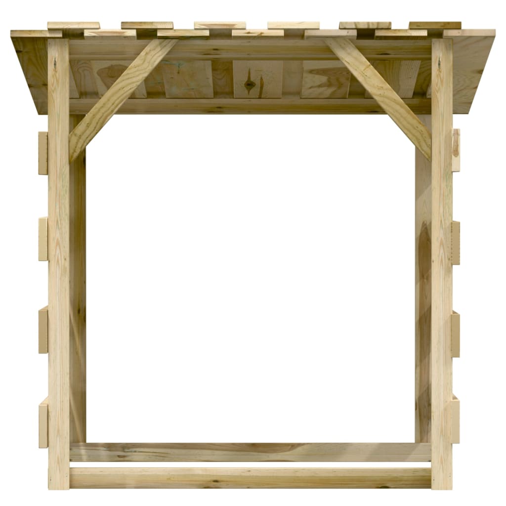 6 db impregnált fenyőfa pergola tetővel 100 x 90 x 100 cm