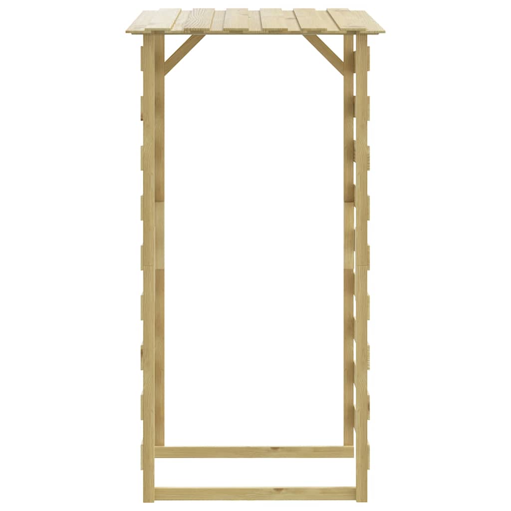 3 db impregnált fenyőfa pergola tetővel 100 x 90 x 200 cm