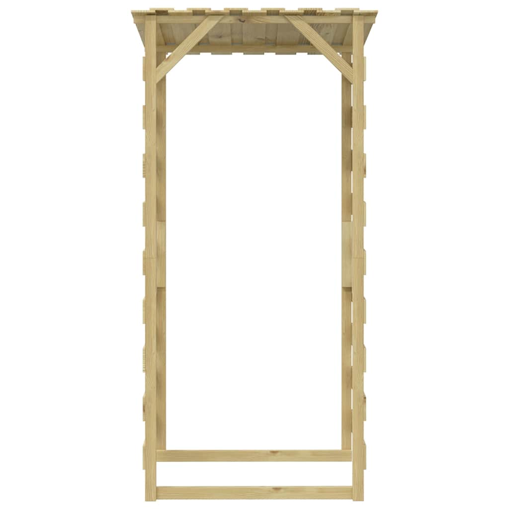 3 db impregnált fenyőfa pergola tetővel 100 x 90 x 200 cm