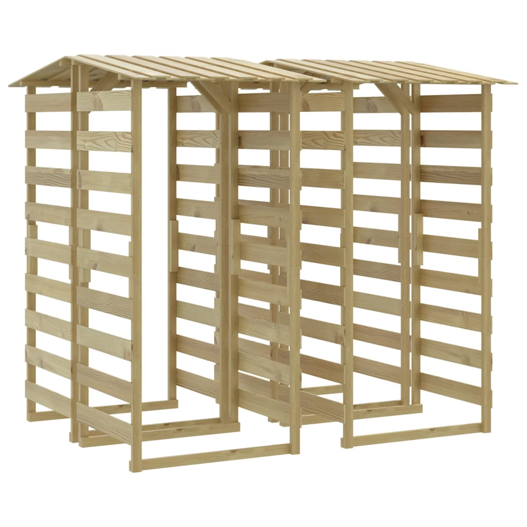 4 db impregnált fenyőfa pergola tetővel 100 x 90 x 200 cm