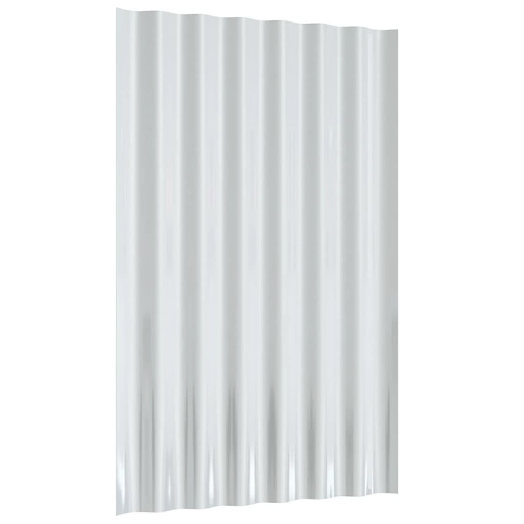 12 db szürke horganyzott acél tetőpanel 60 x 36 cm