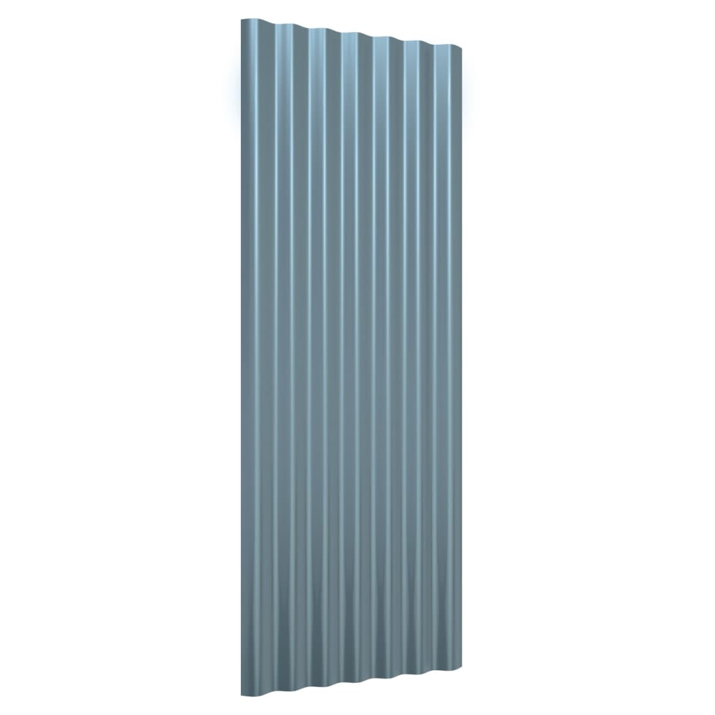 12 db szürke horganyzott acél tetőpanel 100 x 36 cm