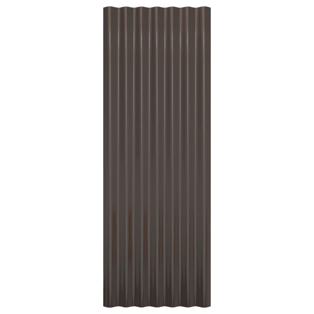 12 db barna horganyzott acél tetőpanel 100 x 36 cm