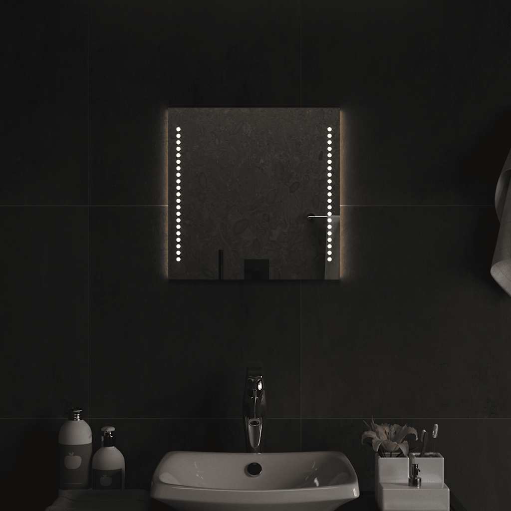 LED-es fürdőszobatükör 40x40 cm