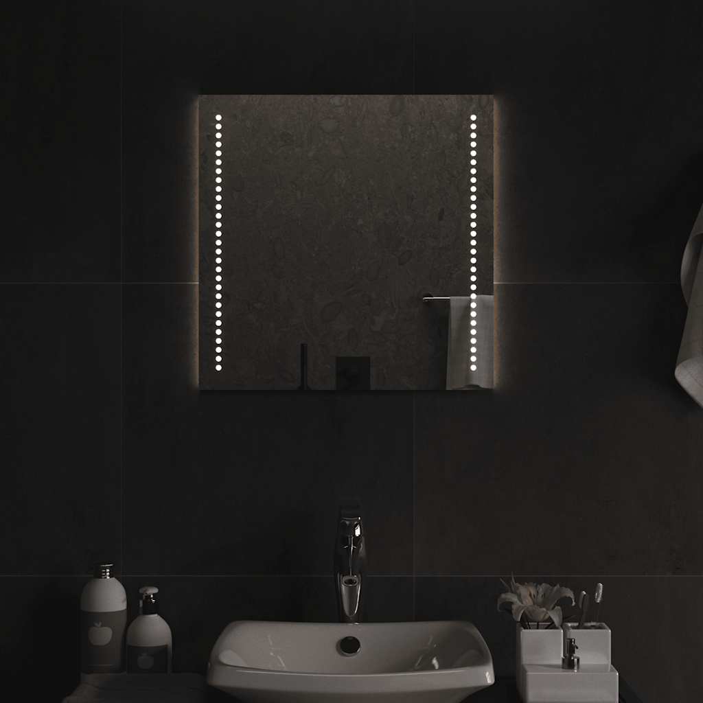 LED-es fürdőszobatükör 50x50 cm