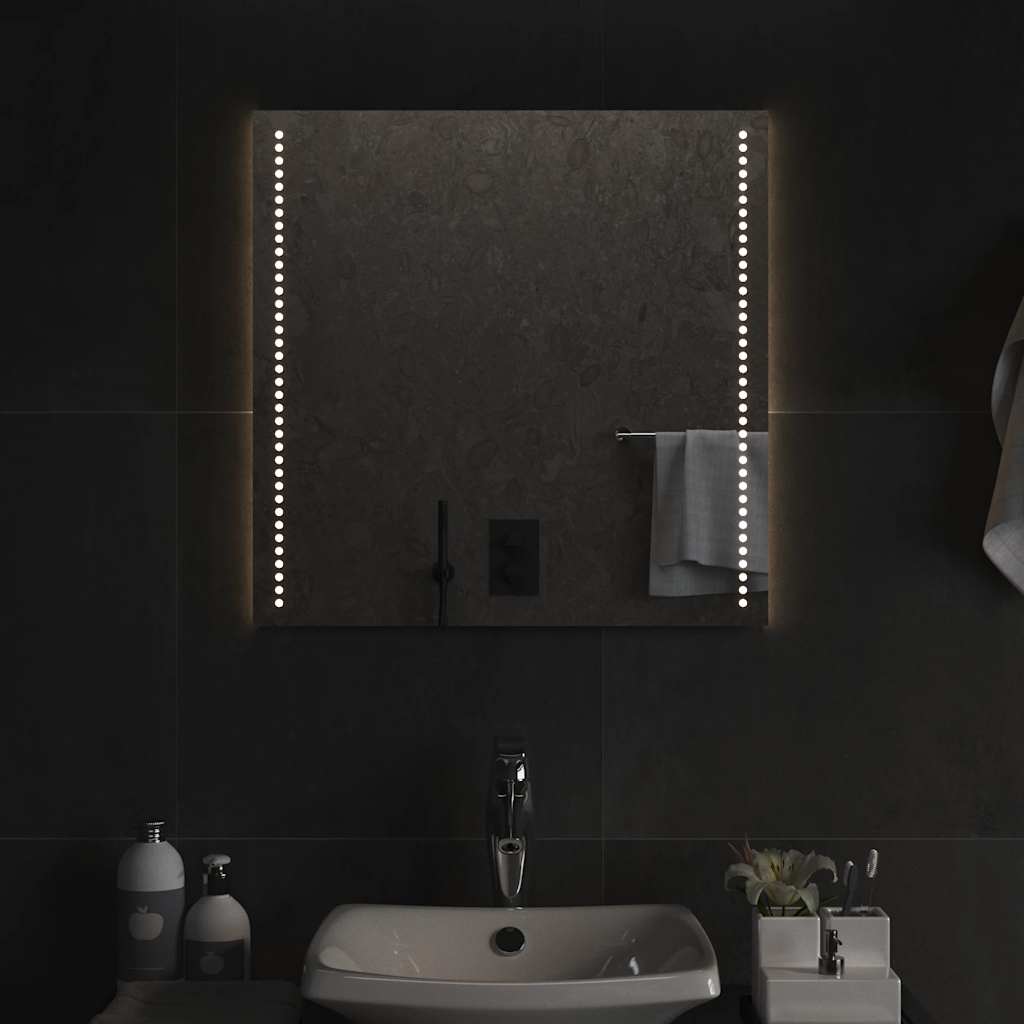LED-es fürdőszobatükör 60x60 cm