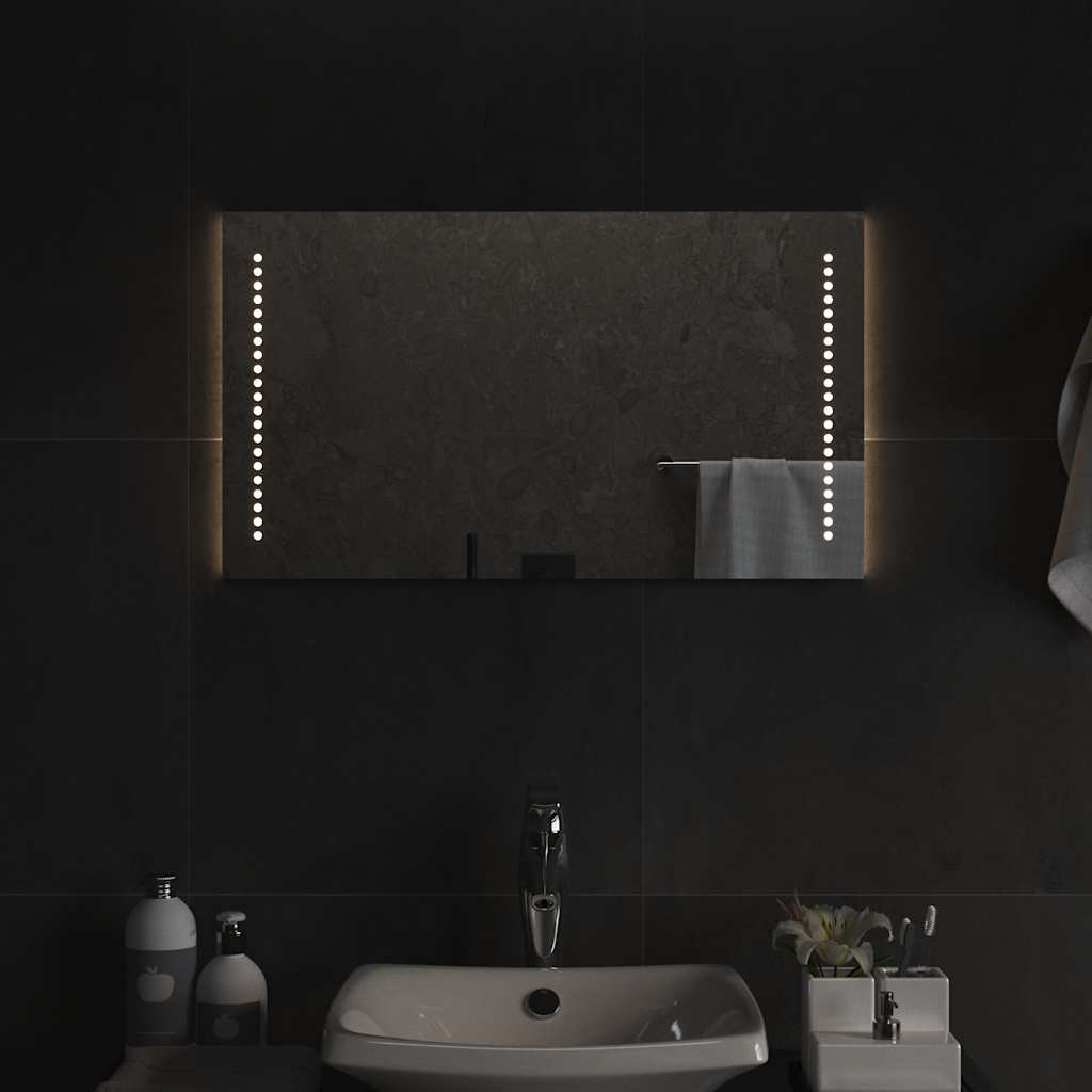 LED-es fürdőszobatükör 70x40 cm