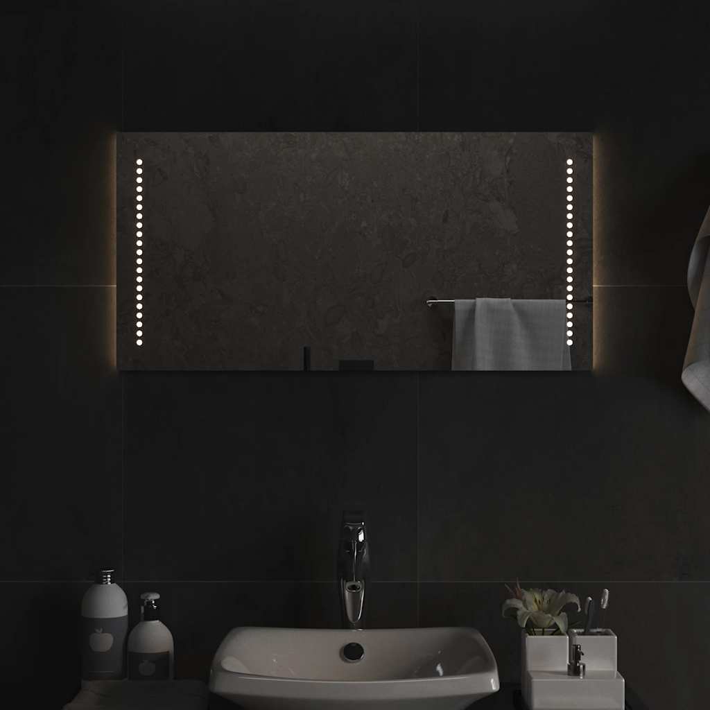 LED-es fürdőszobatükör 80 x 40 cm