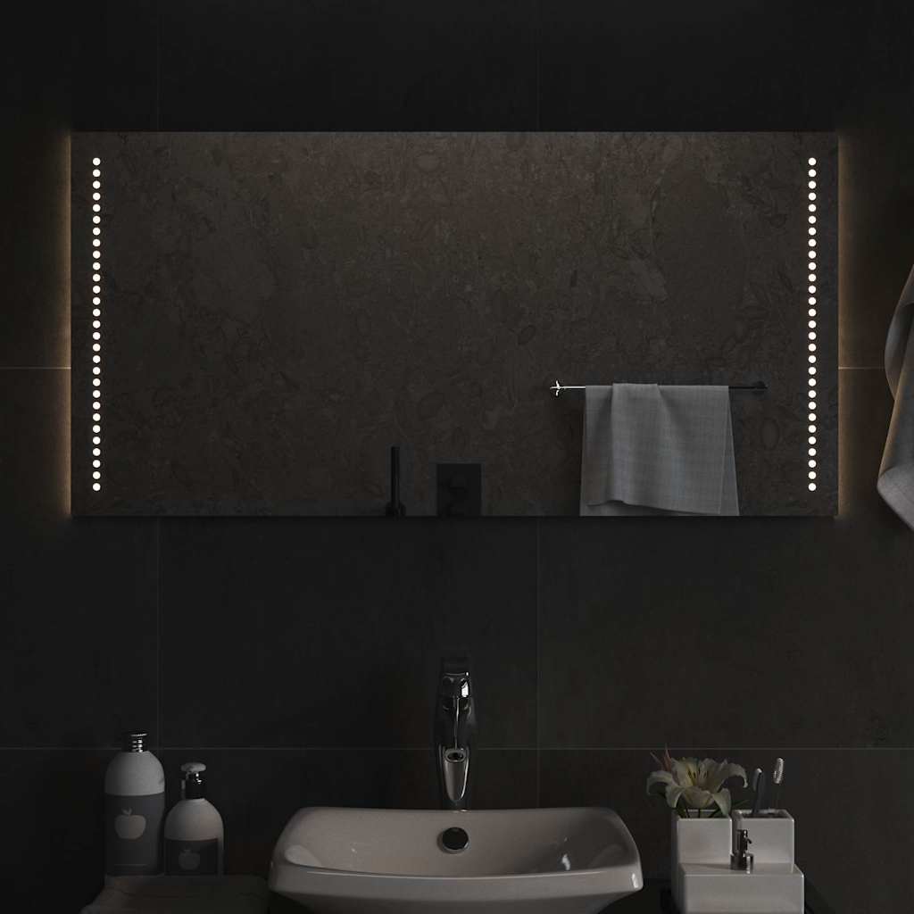 LED-es fürdőszobatükör 100x50 cm