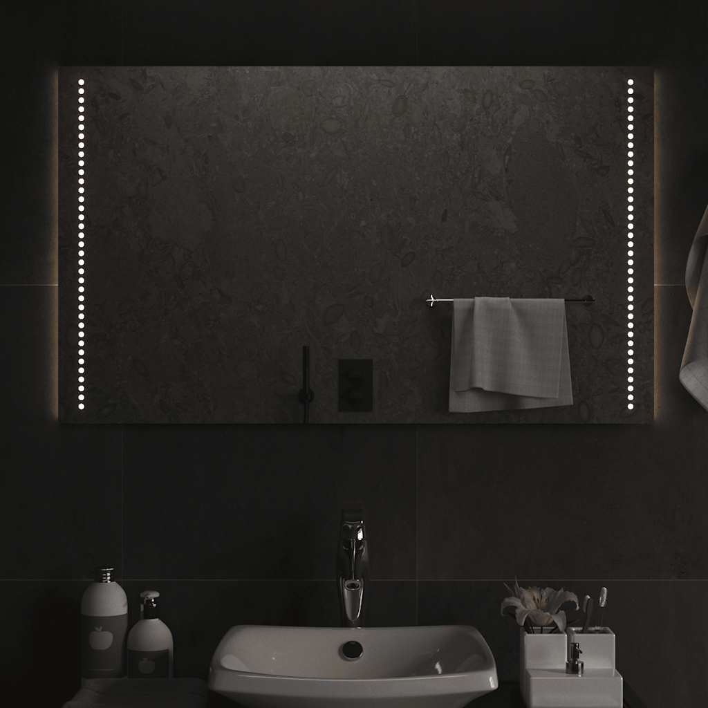 LED-es fürdőszobatükör 100x60 cm