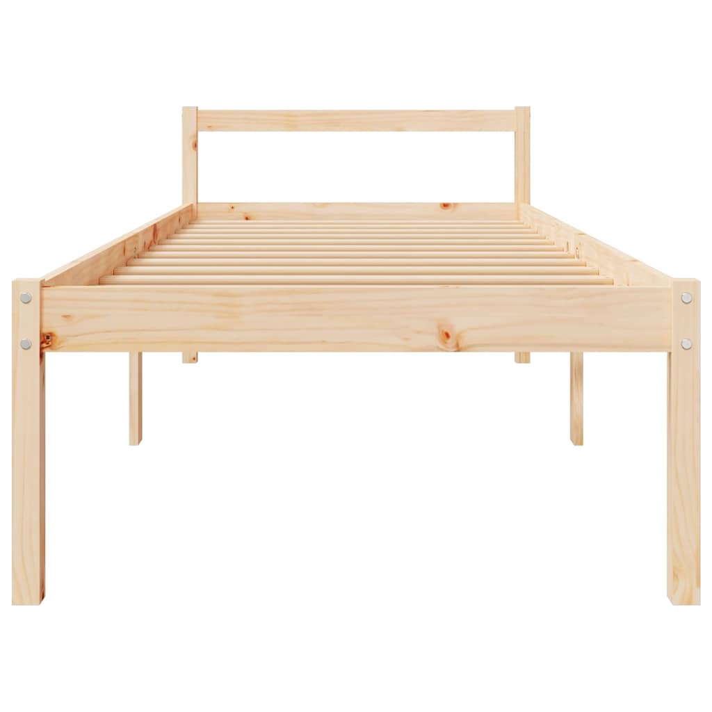 tömör fenyőfa ágy időseknek 90 x 200 cm