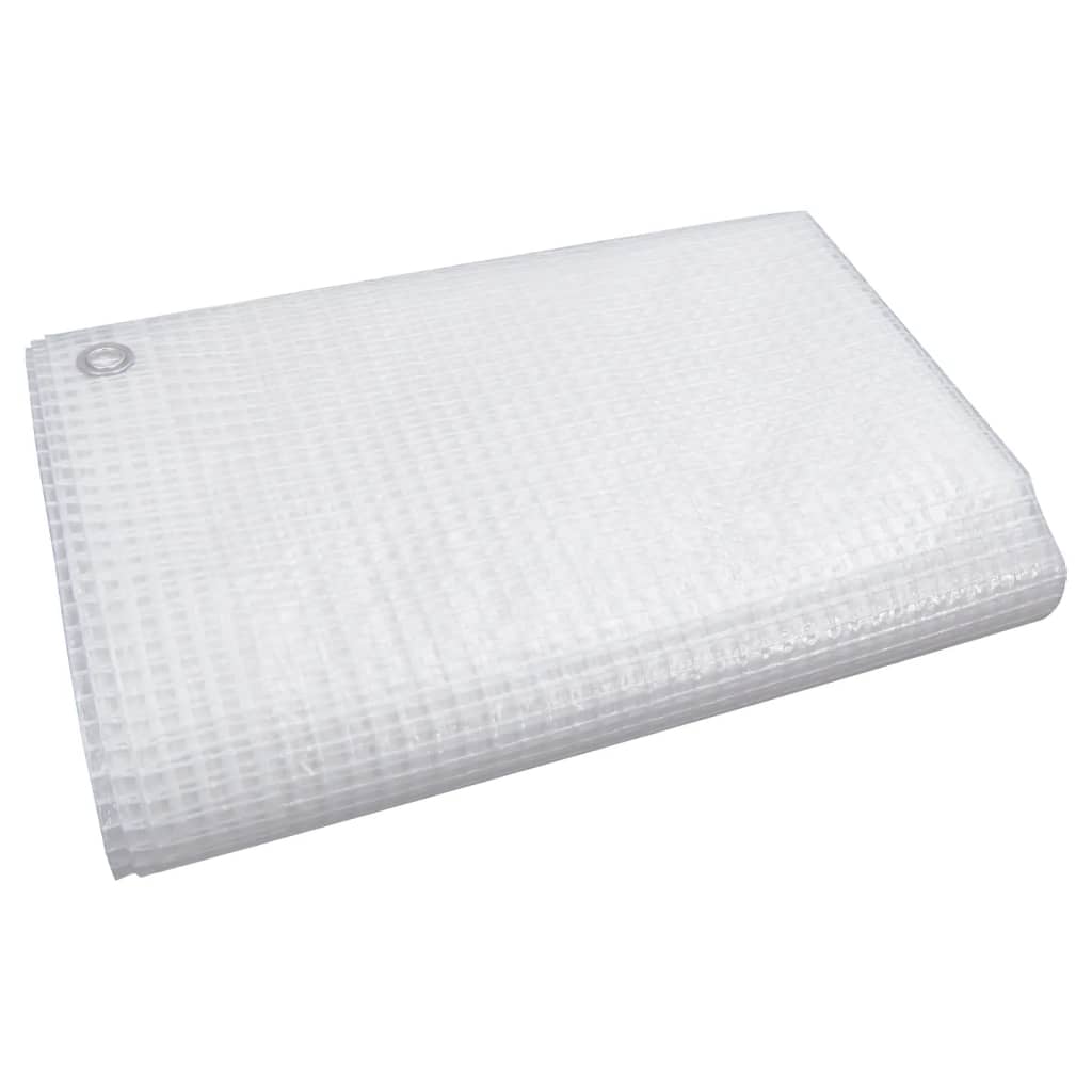 fehér Leno takaróponyva 140 g/m² 8x8 m