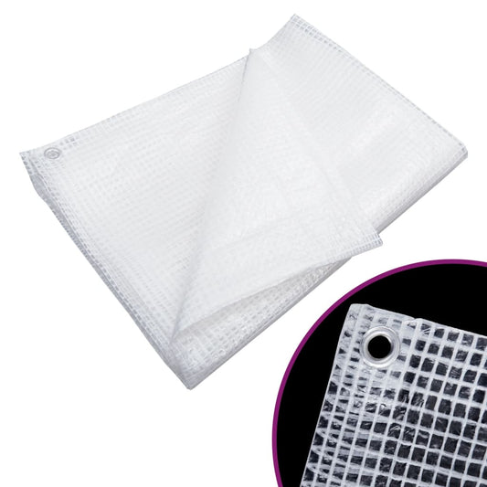fehér Leno takaróponyva 140 g/m² 8x12 m