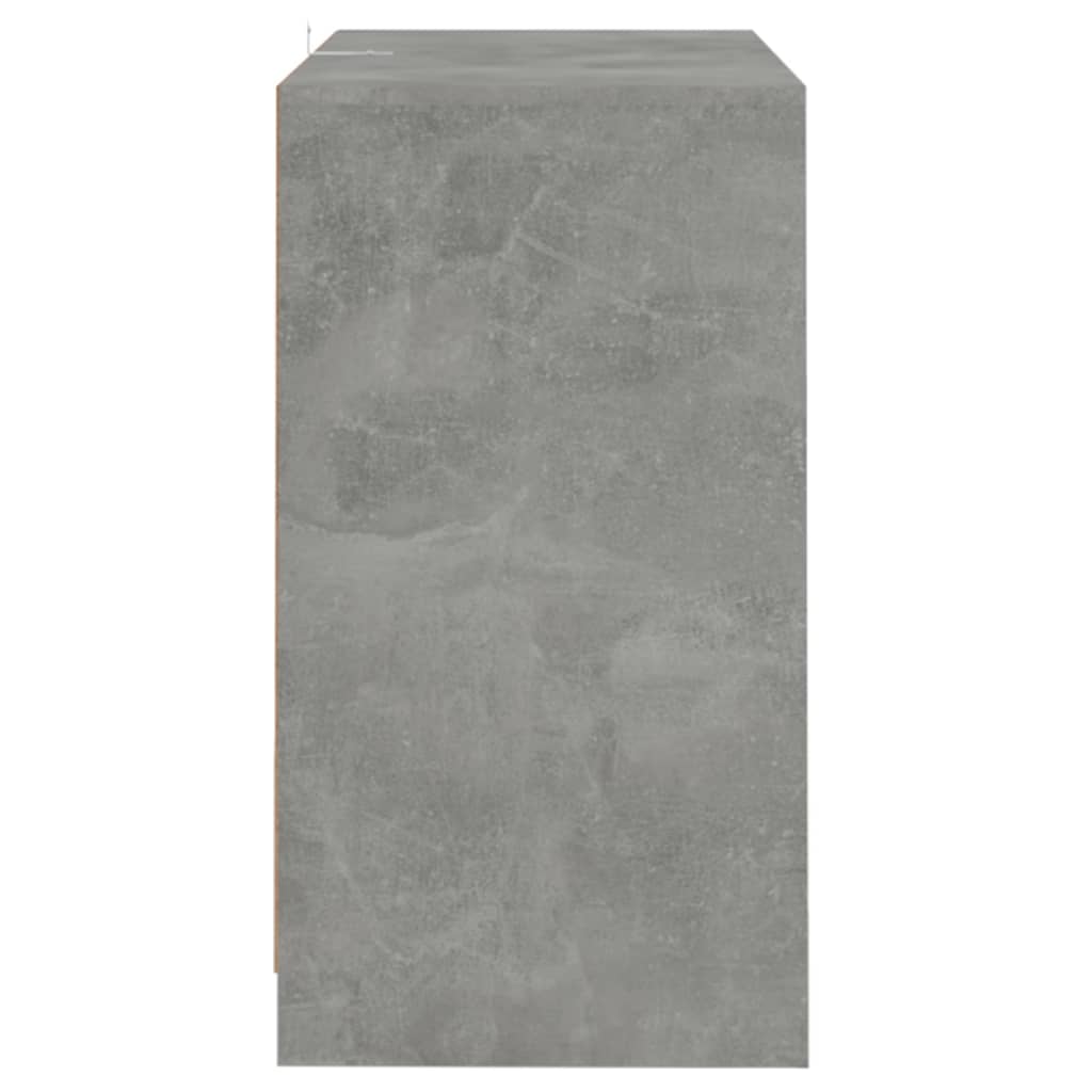 2 db betonszürke forgácslap tálalószekrény 70 x 41 x 75 cm