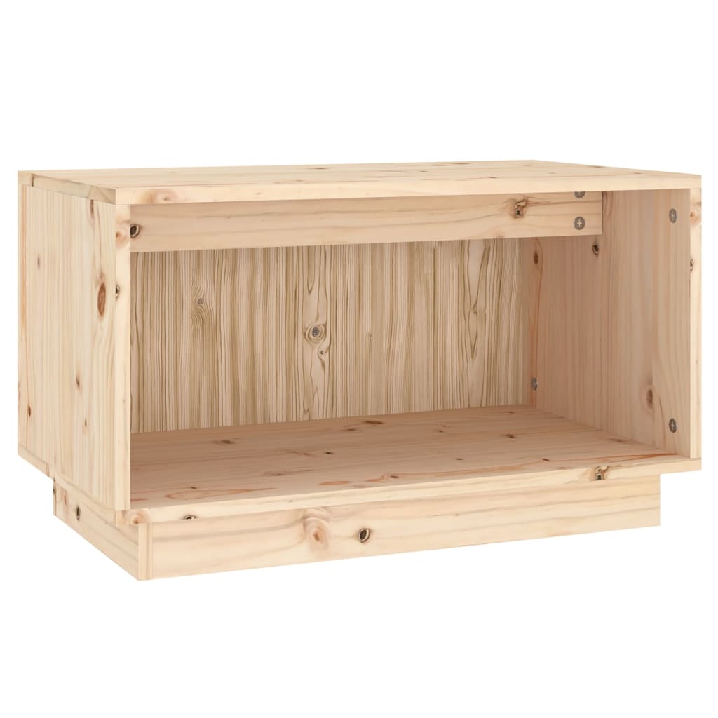tömör fenyőfa TV-szekrény 60 x 35 x 35 cm