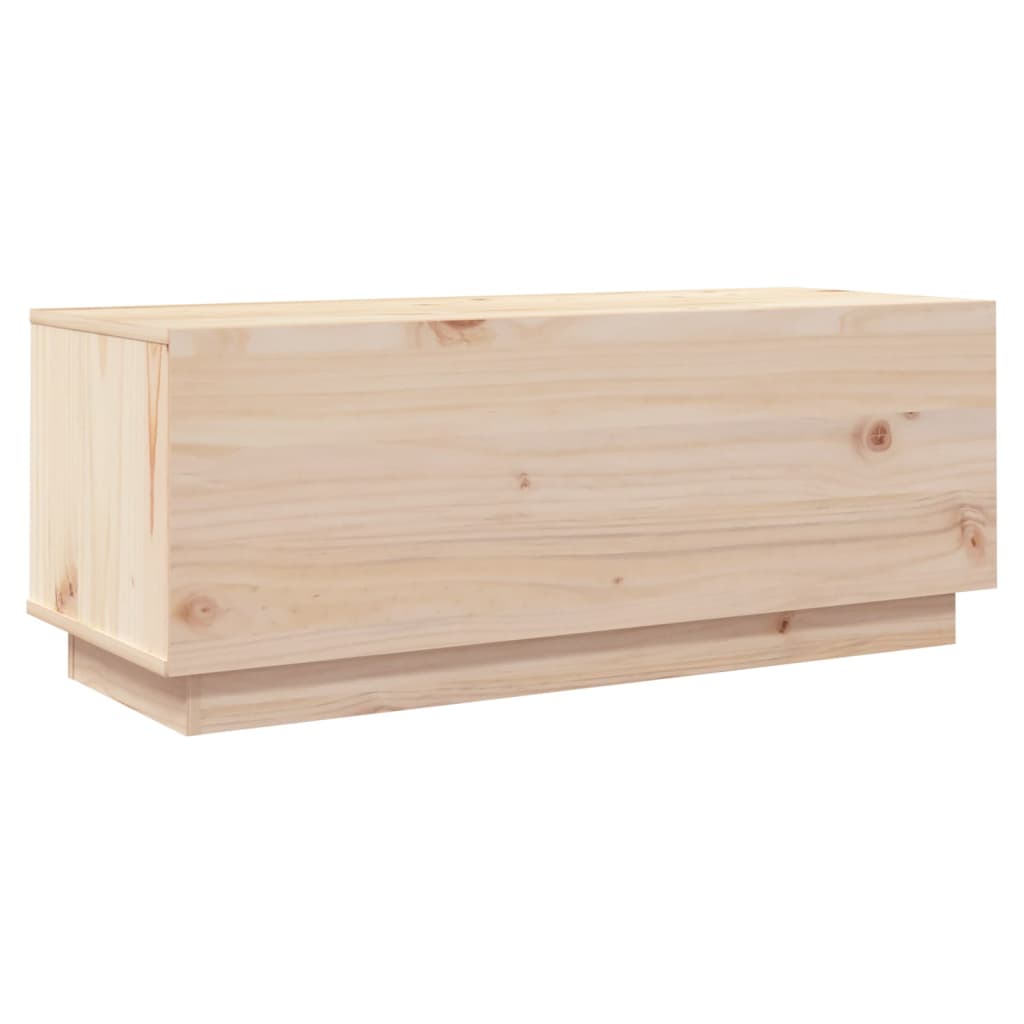 tömör fenyőfa TV-szekrény 90x35x35 cm