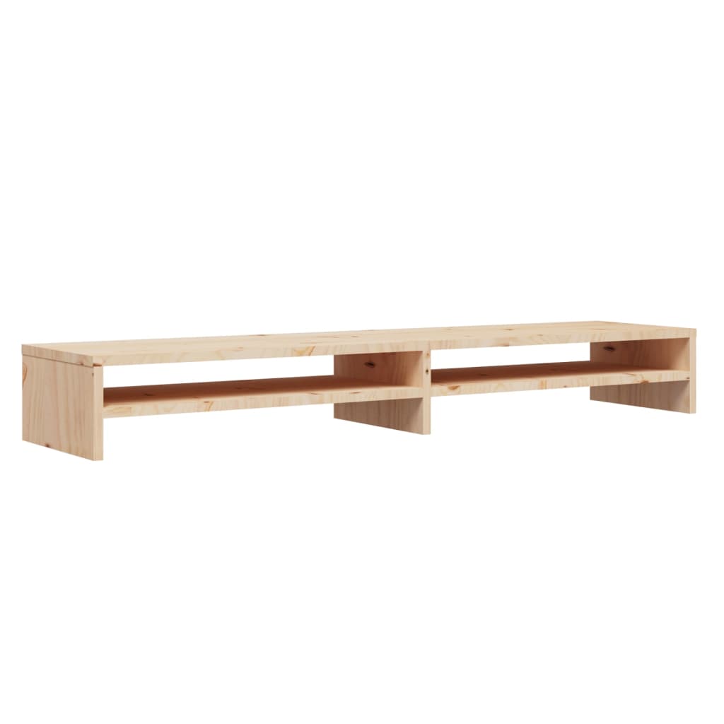 tömör fenyőfa monitorállvány 100 x 24 x 13 cm